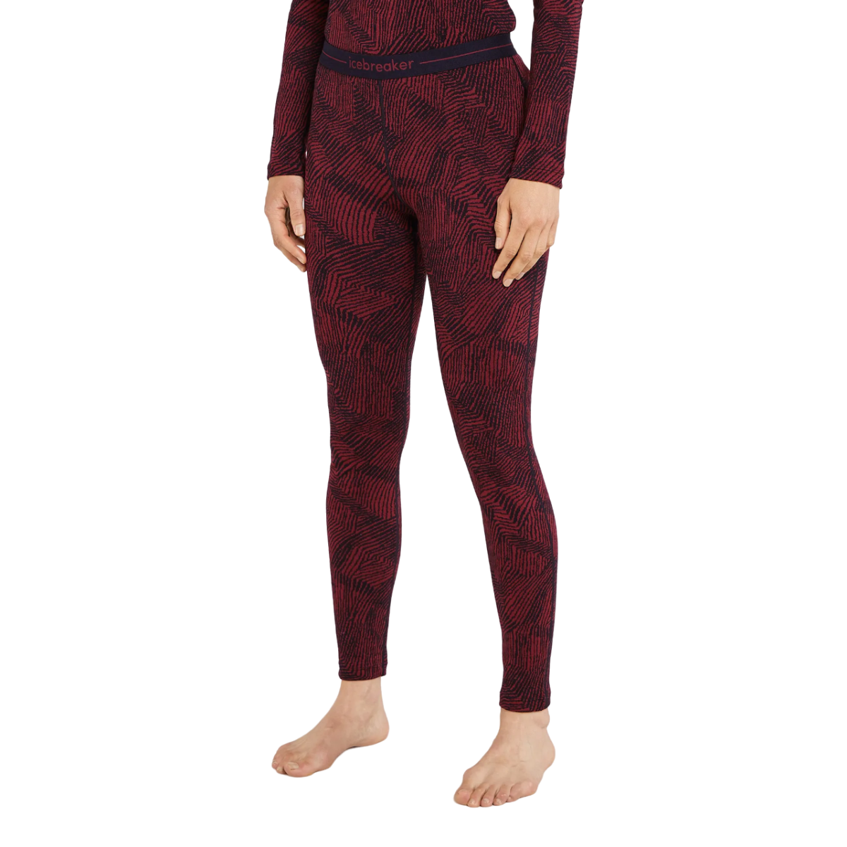 Pantaloni de corp merino dama Icebreaker 260 Vertex Thermal Frozen Forms