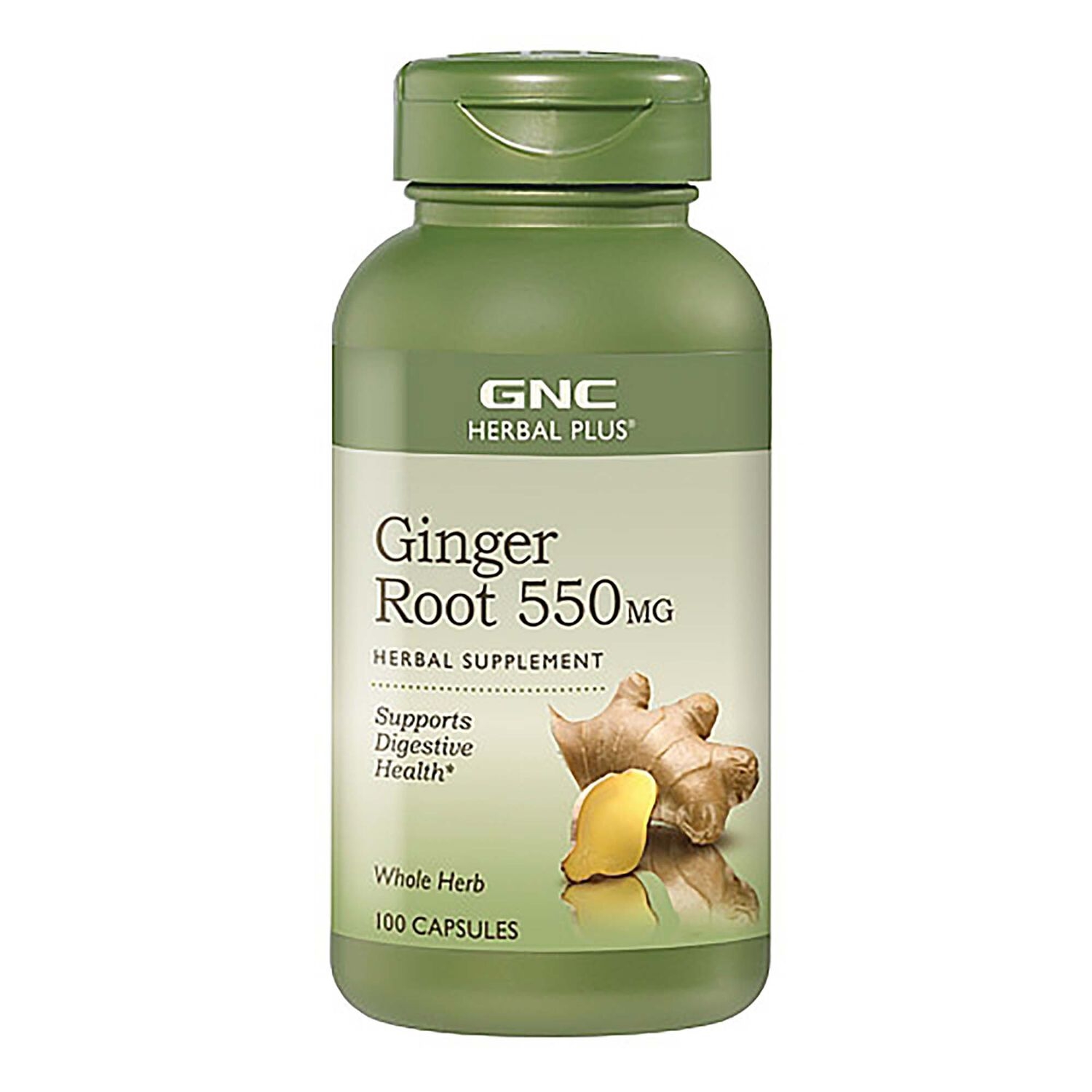 Radacina de ghimbir GNC Herbal Plus Ginger Root 550 Mg, 100 Cps