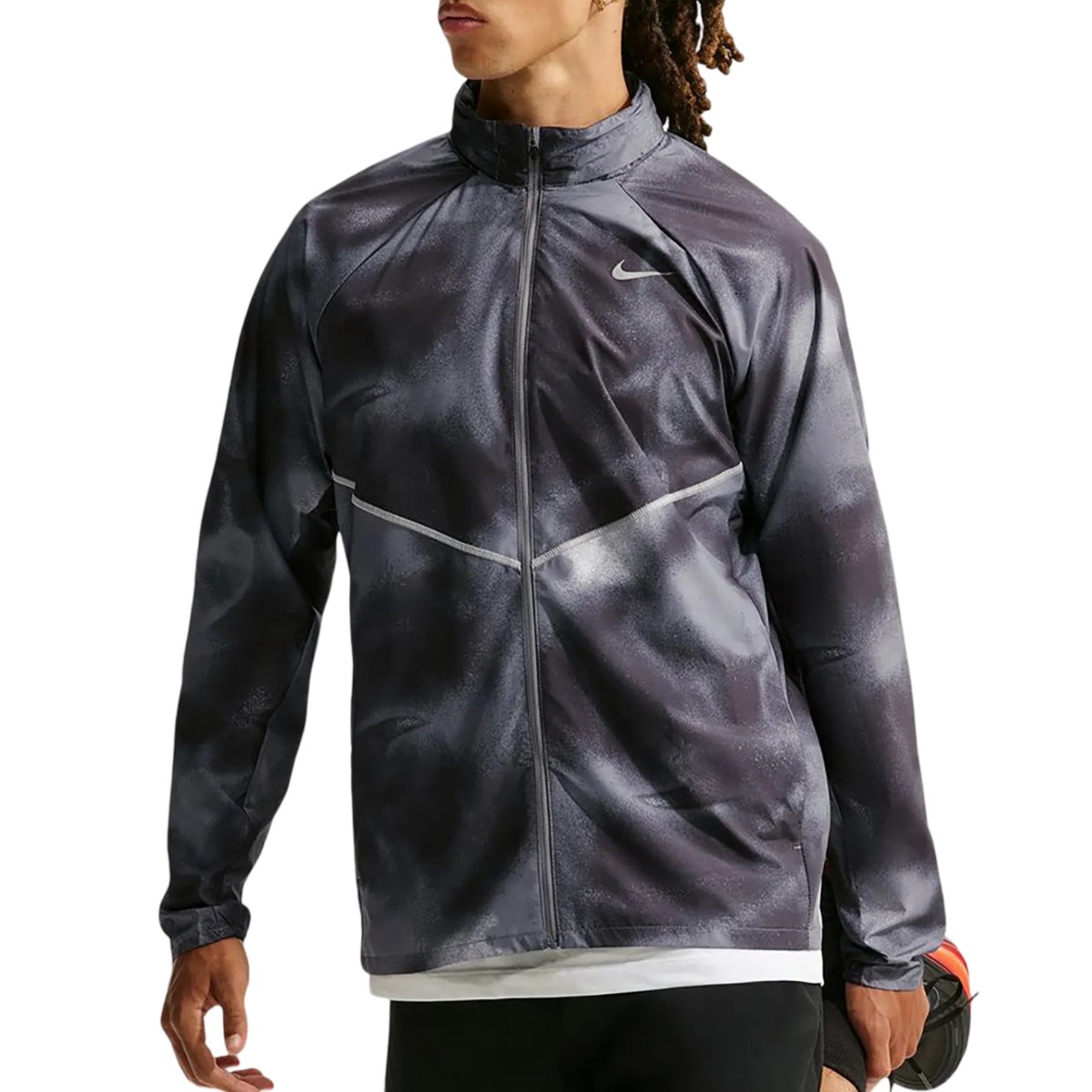 Jacheta alergare barbati Nike Miler Repel UV Protection SS 2026