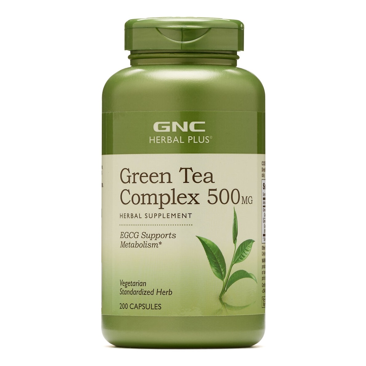 Complex de ceai verde GNC Herbal Plus Green Tea Complex 500 Mg, 200 cps