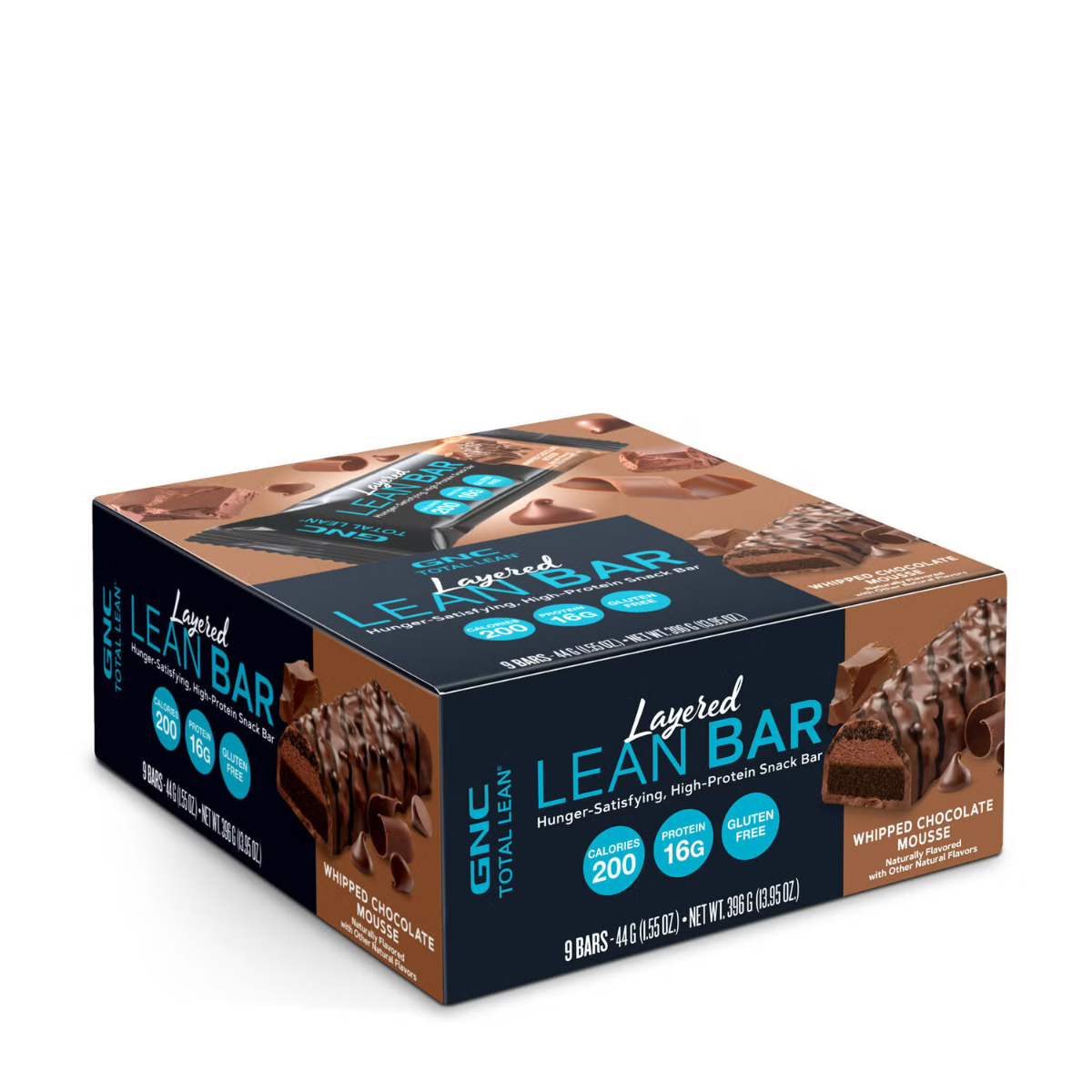 Baton Proteic cu Aroma de Mousse de Ciocolata Gnc Total Lean Layered Lean Bar, 44g