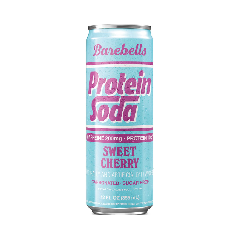 Bautura Proteica Carbogazoasa cu Aroma de Cirese Barebells Protein Soda With Cherry Flavor 355 Ml
