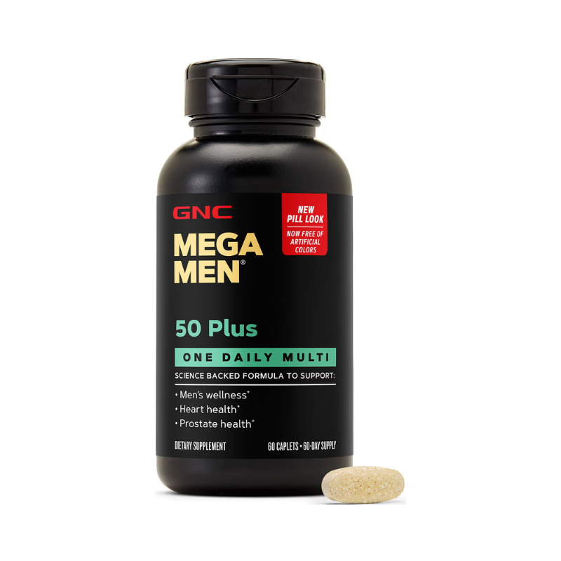 Complex de Multivitamine pentru Barbati - Suport pentru Ochi Gnc Mega Men 50 Plus One Daily Inima si Creier 60 Tb