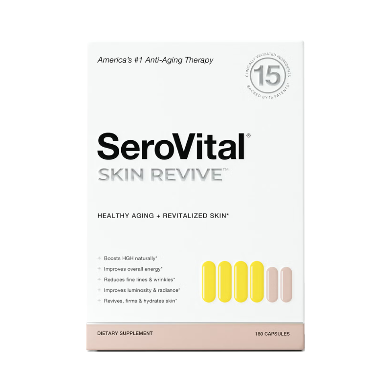 Formula Avansata pentru Reducerea Ridurilor si Stralucirea Pielii Serovital Skin Revive 180 Cps