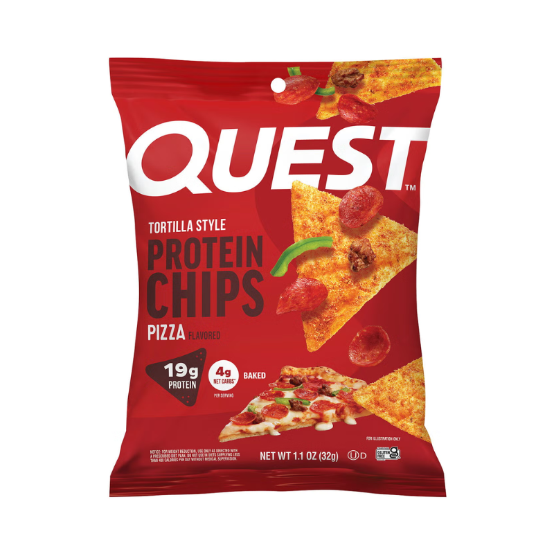 Chipsuri Proteice cu Aroma de Pizza Quest Tortilla Style Protein Chips 32 G