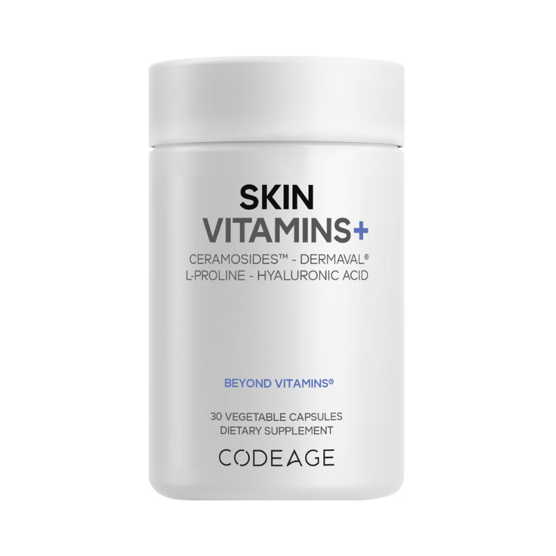 Formula Avansata pentru Hidratare Codeage Skin Vitamins+ Elasticitate si Stralucire Naturala a Pielii 30 Cps