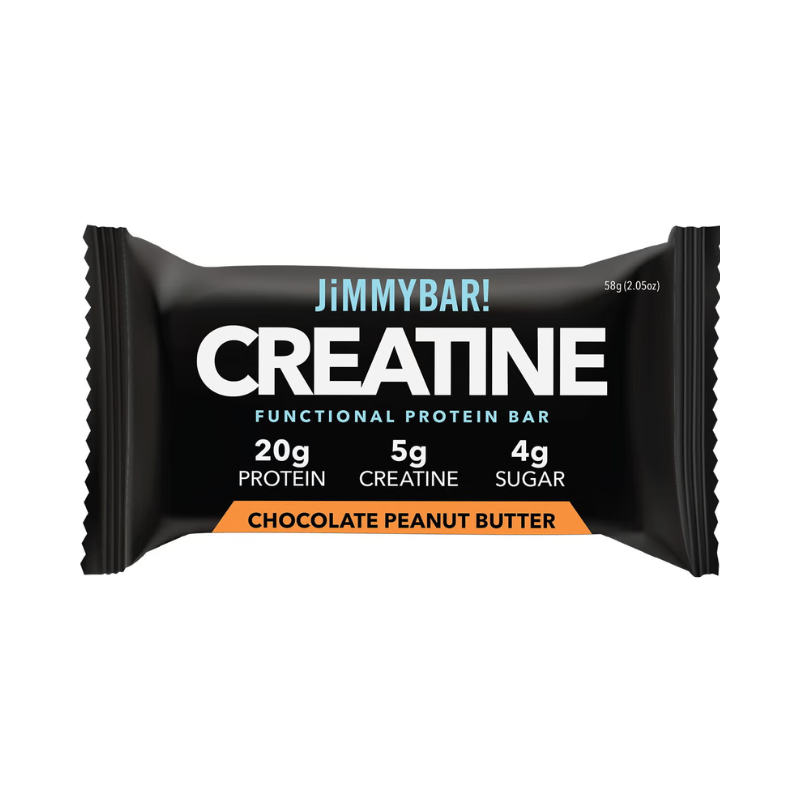Aroma de Ciocolata si Unt de Arahide Jimmybar! Baton Proteic cu Creatina 58 G