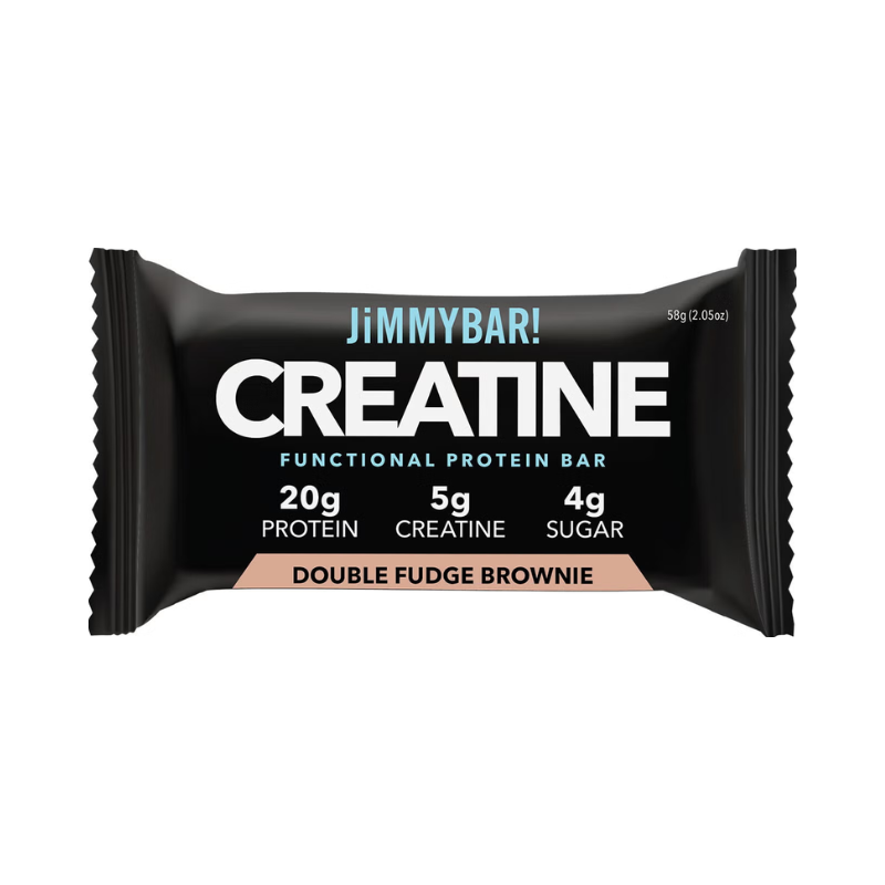 Aroma de Brownie Extra Ciocolata Jimmybar! Baton Proteic cu Creatina 58 G