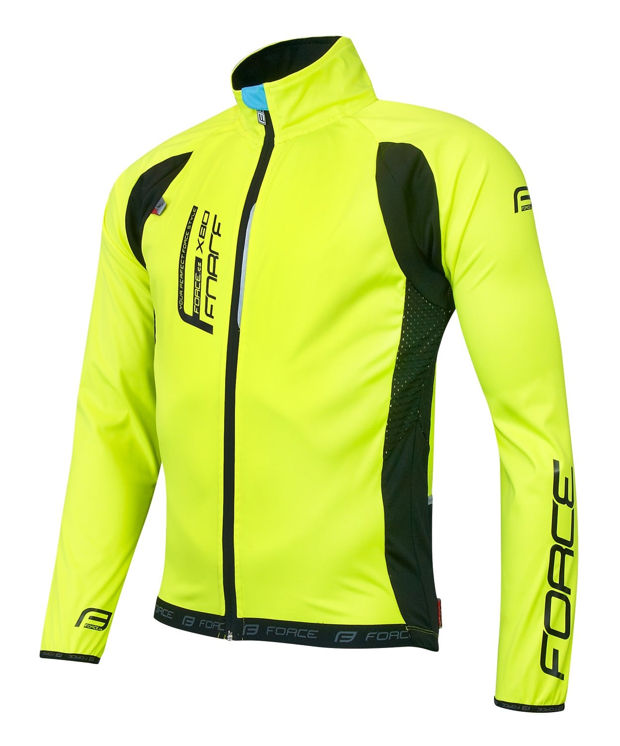 Jacheta ciclism Force F X80 -Galben/Negru-L