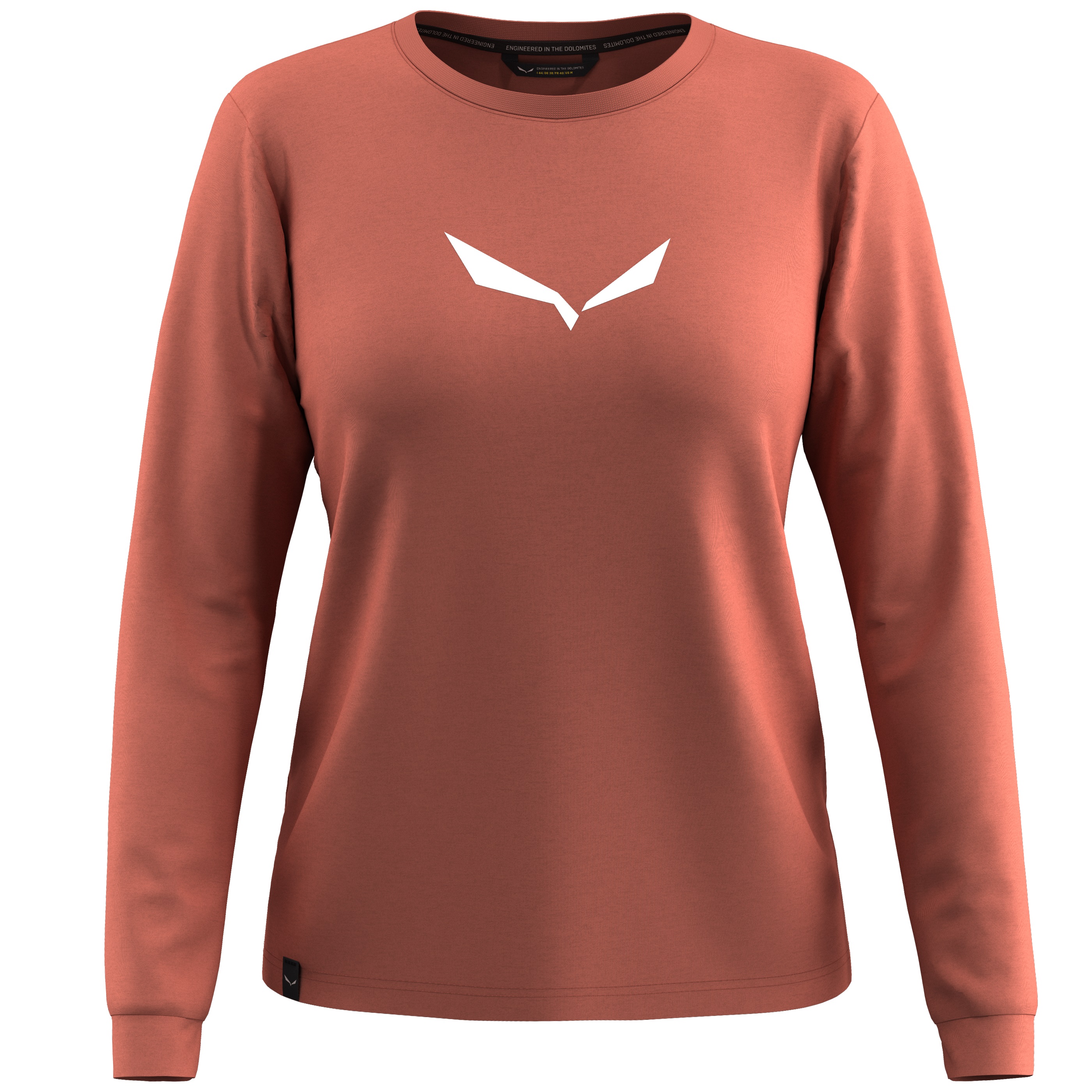 Bluza dama Salewa Eagle Solidlogo Dry’Ton-Rosu Deschis-40/34