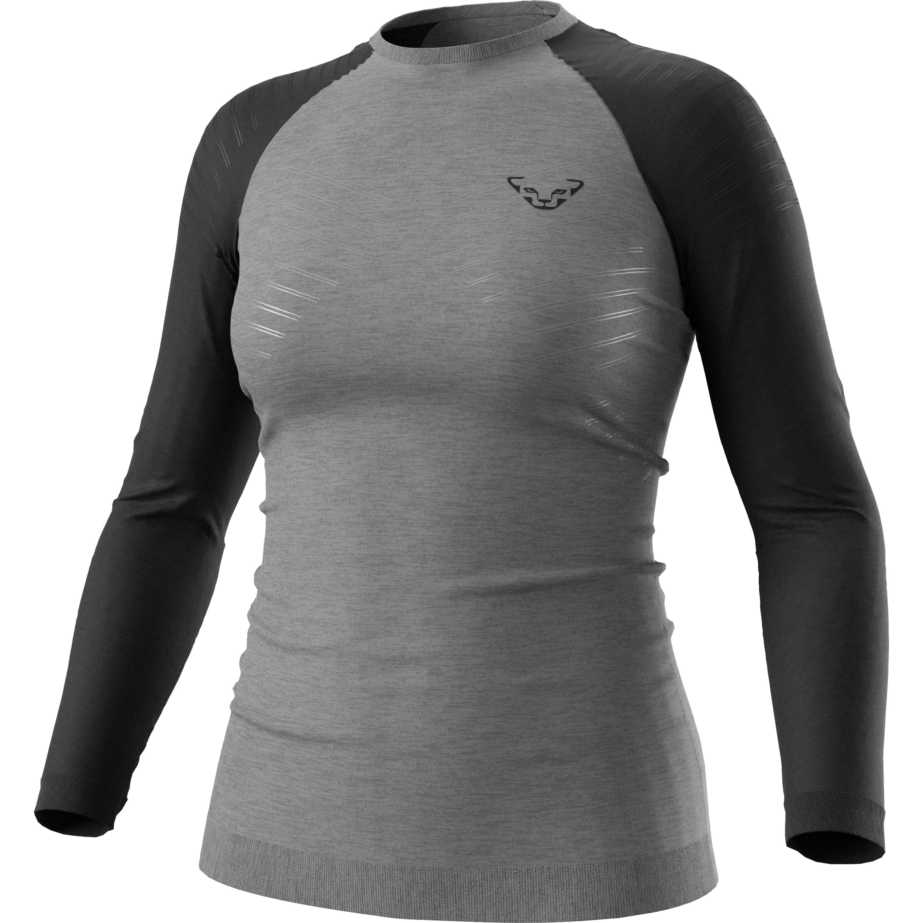 Bluza de corp dama Dynafit Tour Light Merino FW 2025-Gri/Negru-XS