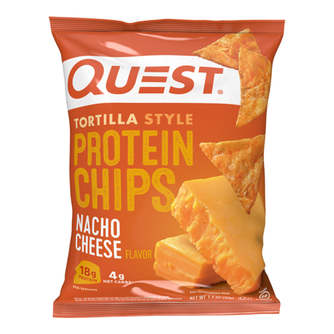 Chipsuri tortilla proteice Quest Tortilla Style Protein Chips, Cu Aroma De Branza Nacho, 32 G