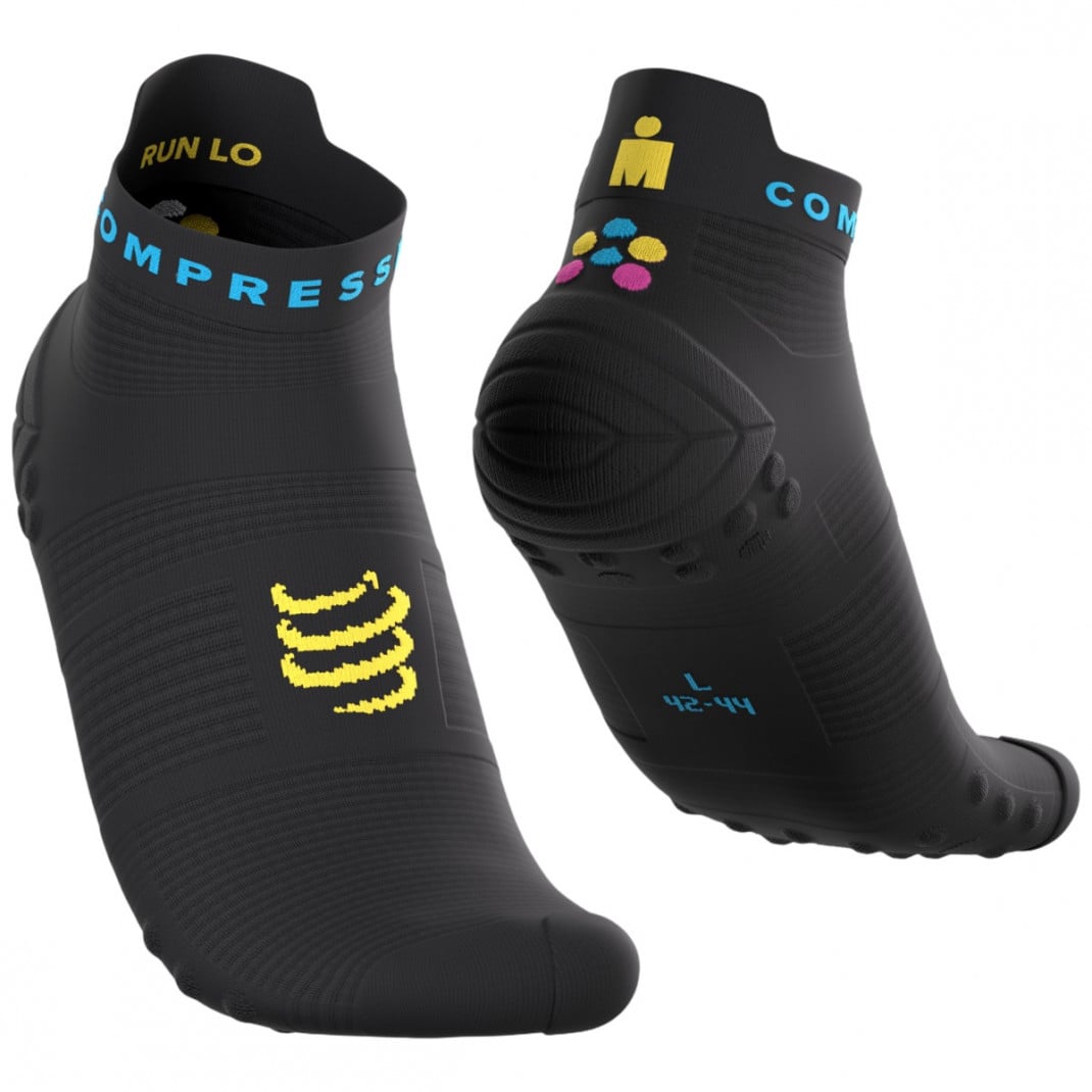 Sosete compresie alergare Compressport Pro Racing v4.0 Run Low - Editie Limitata Ironman 2026