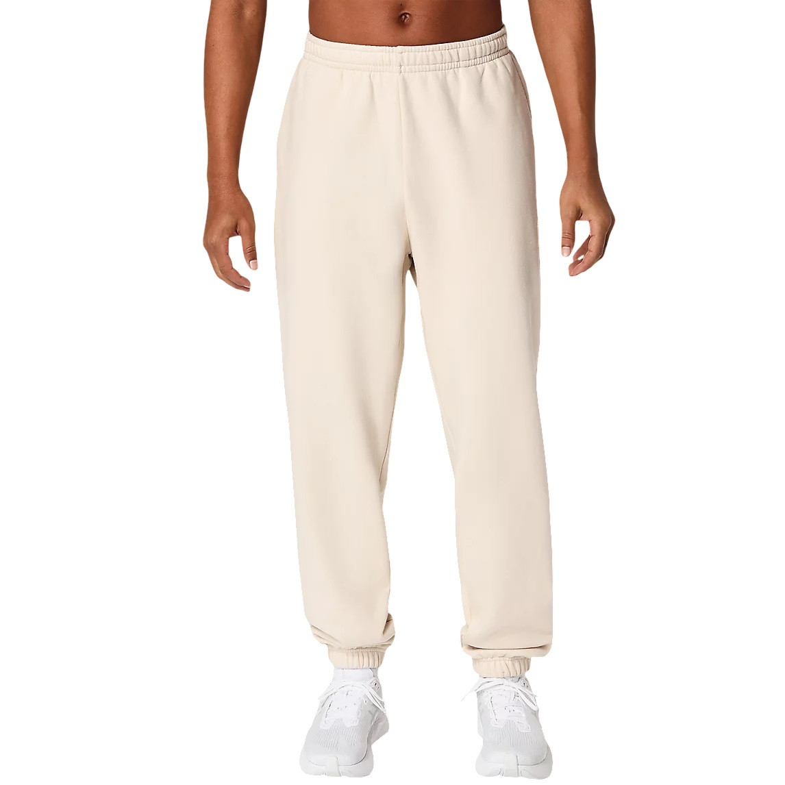 Pantaloni barbati Asics Fleece Relaxed FW 2026-Bej-S