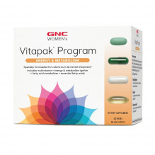 Complex de multivitamine pentru femei GNC Vitapak Program Energy & Metabolism 30 PCS