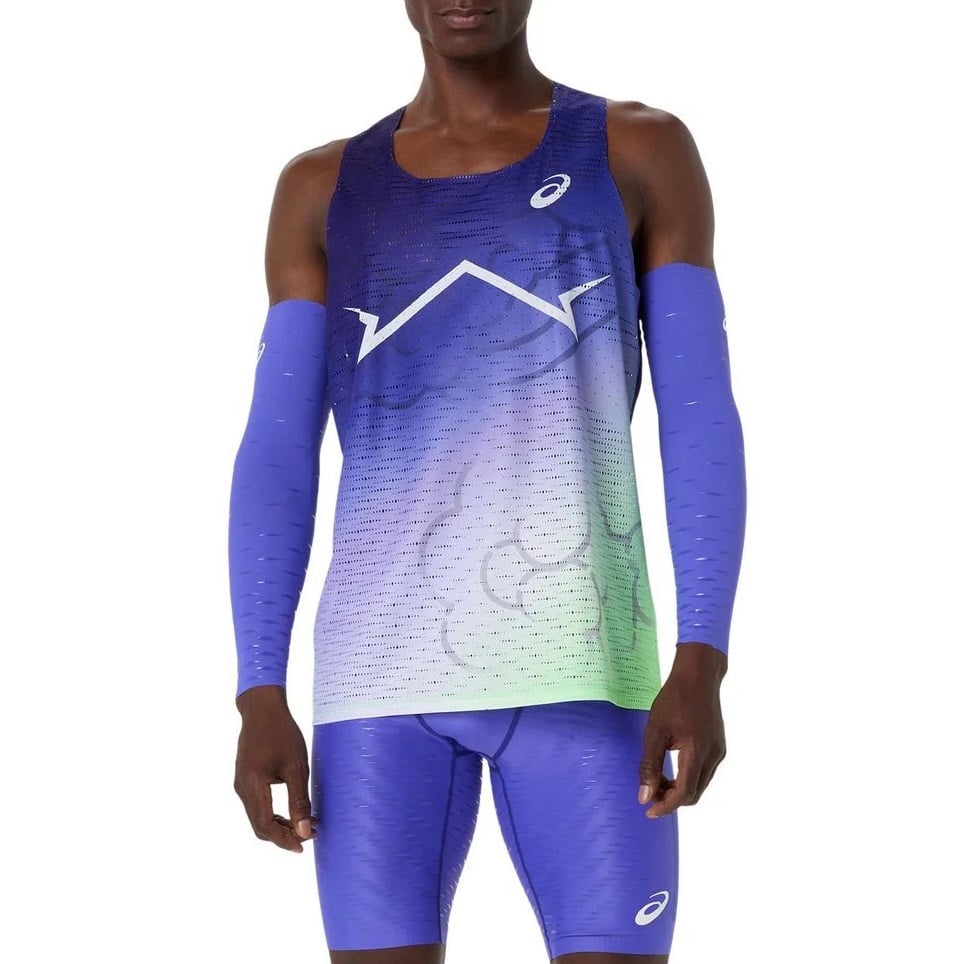 Maiou alergare barbati Asics Metaspeed SS 2026-Albastru/Verde-S