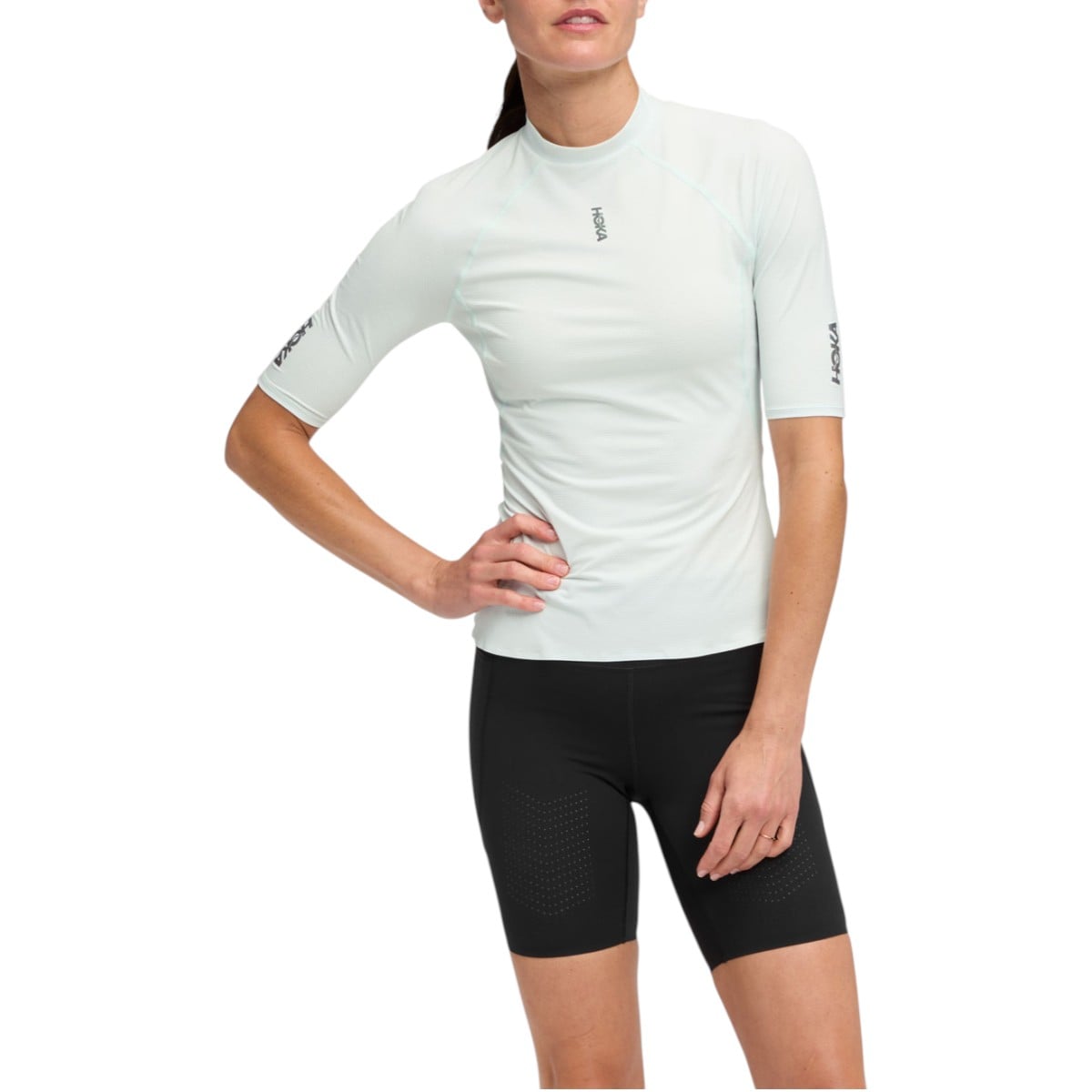 Tricou alergare dama Hoka Skybreeze FW 2025-Alb-XS