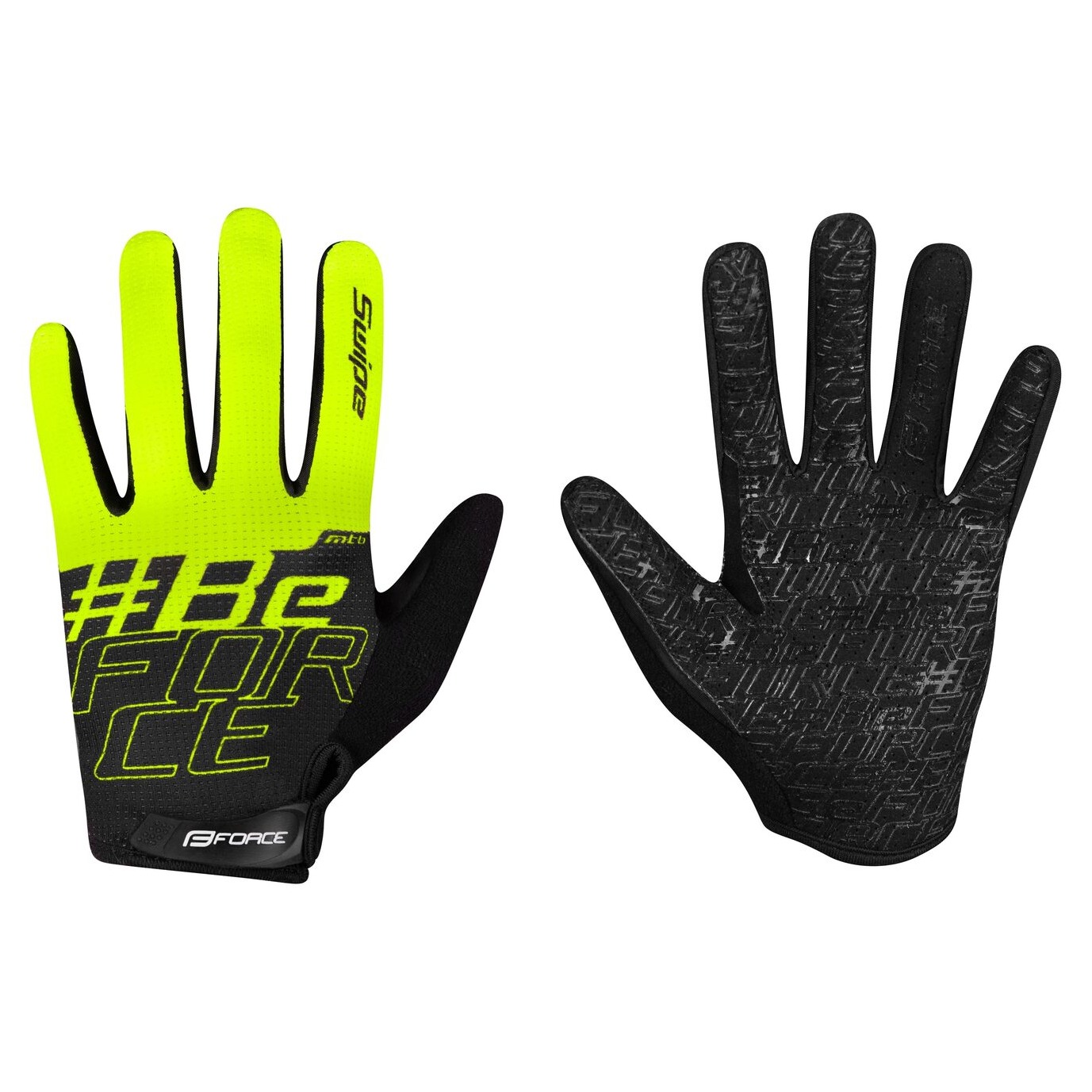 Manusi Force Force Mtb Swipe Negru/Verde Fluo