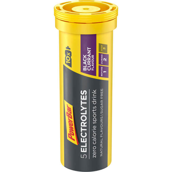 Tablete efervescente izotonice PowerBar 5Electrolytes Aroma de Coacaze negre, 10 tablete