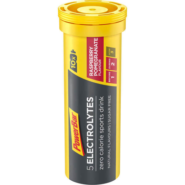 Tablete efervescente izotonice PowerBar 5Electrolytes Aroma de Zmeura, 10 tablete