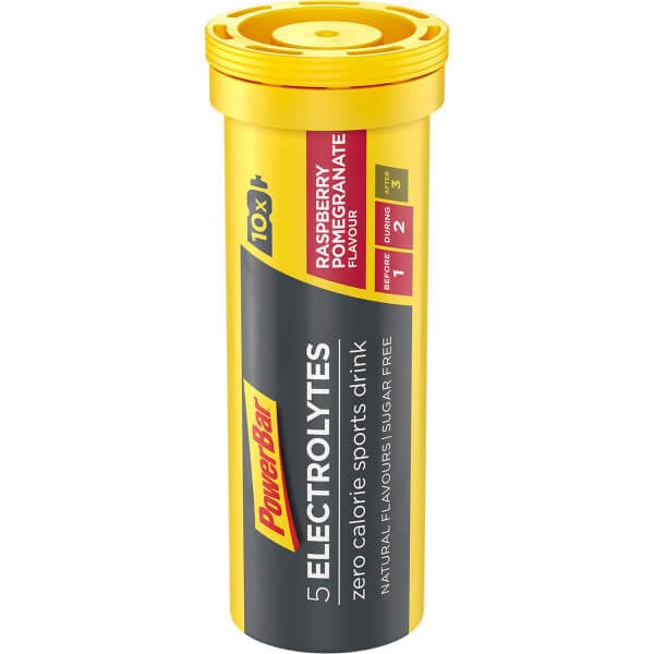 Tablete efervescente izotonice PowerBar 5Electrolytes Aroma de Zmeura, 10 tablete