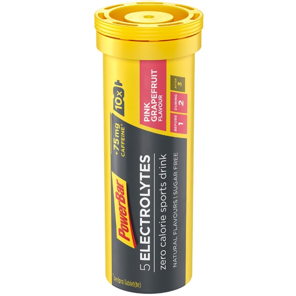 Tablete efervescente izotonice PowerBar 5Electrolytes Aroma de Grapefruit, 10 tablete