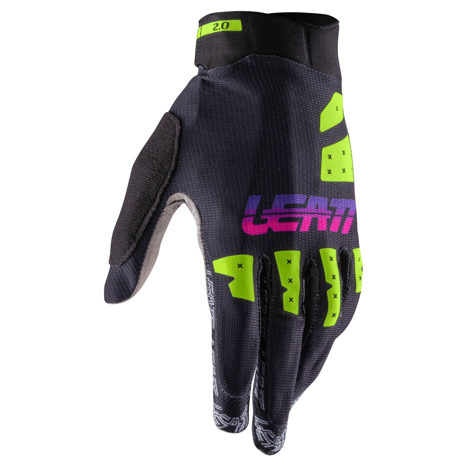 Manusi Leatt Mtb 2.0 X-Flow Neon Black