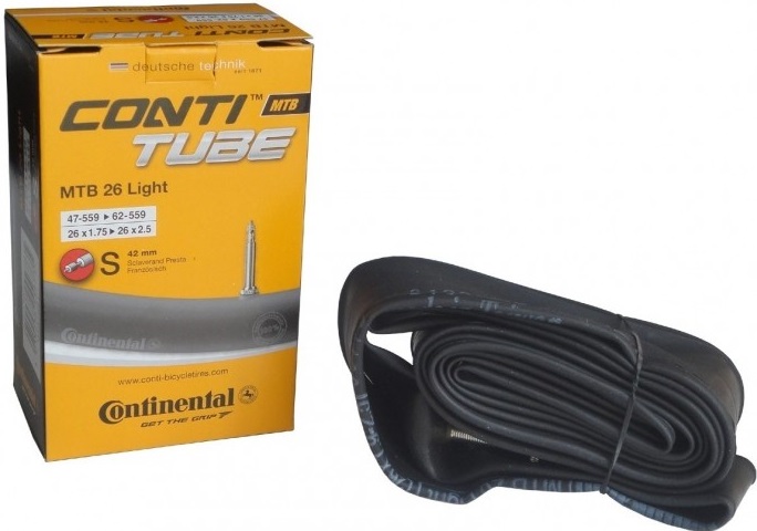 Camera bicicleta Continental MTB 26" S60 valva Presta 47-62/559 26/1.75-2.5