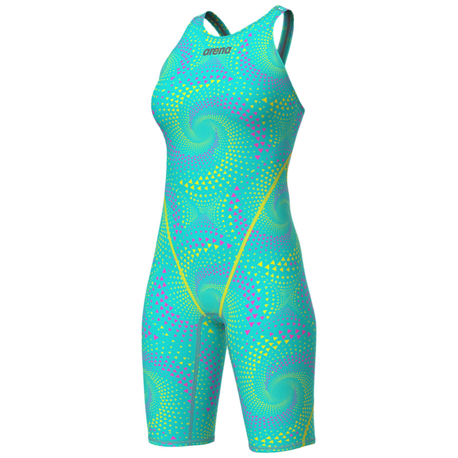 Costum competitie dama Arena Powerskin ST Next Open Back - Editie Limitata Fireflow Seaglass-Turcoaz-30 D