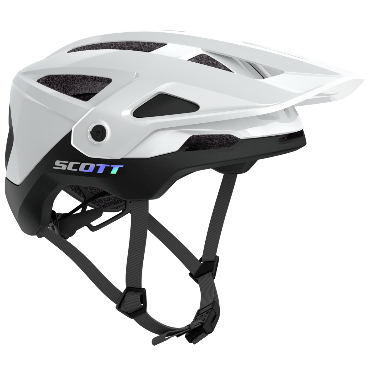 Casca ciclism dama Scott Stego Plus 2025-Alb/Negru-59-61 cm