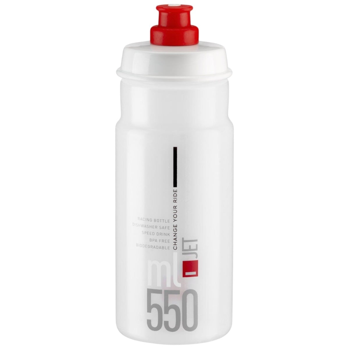Bidon Elite Jet 550 ml-Alb