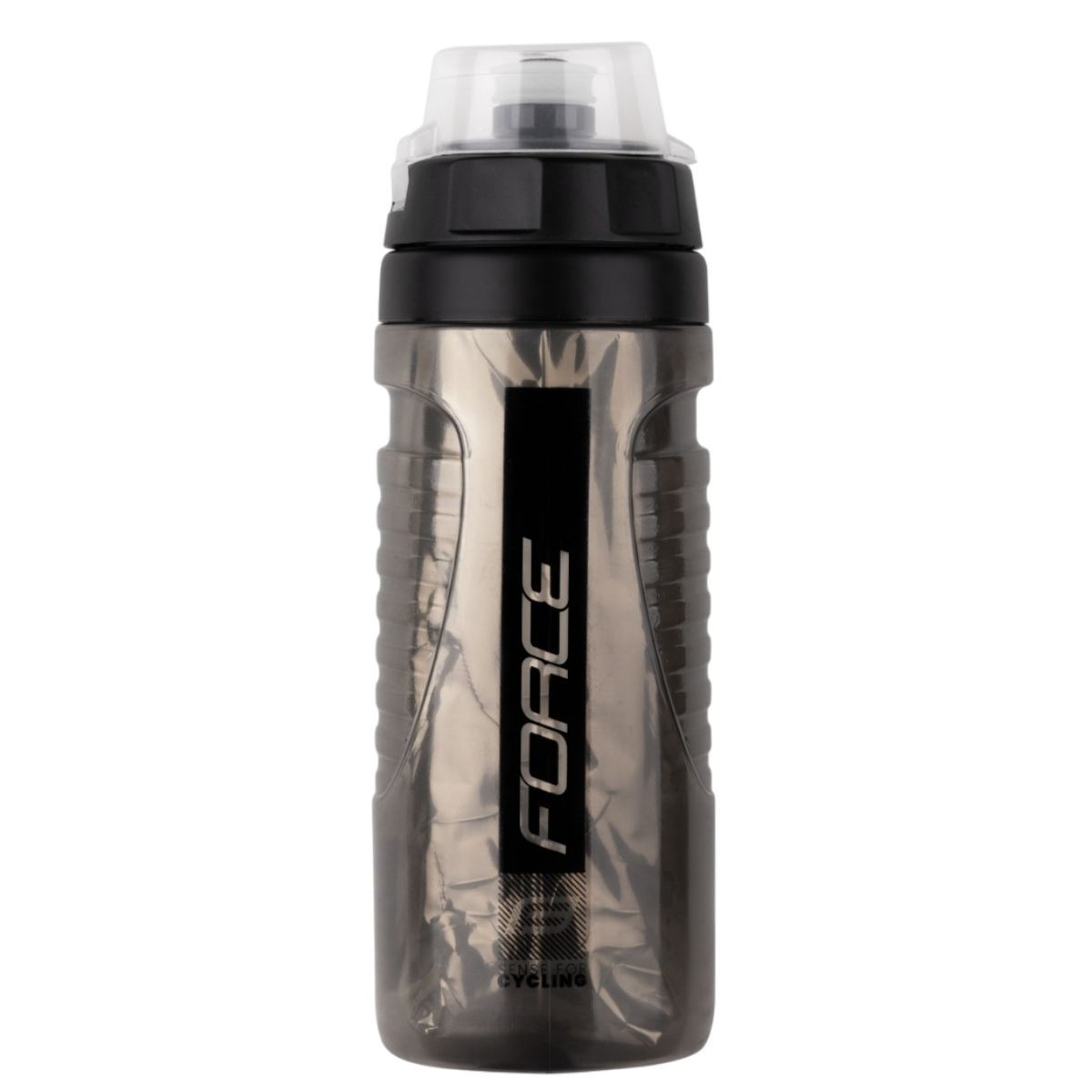Bidon Force Warm 500ml termo-Transparent/Negru