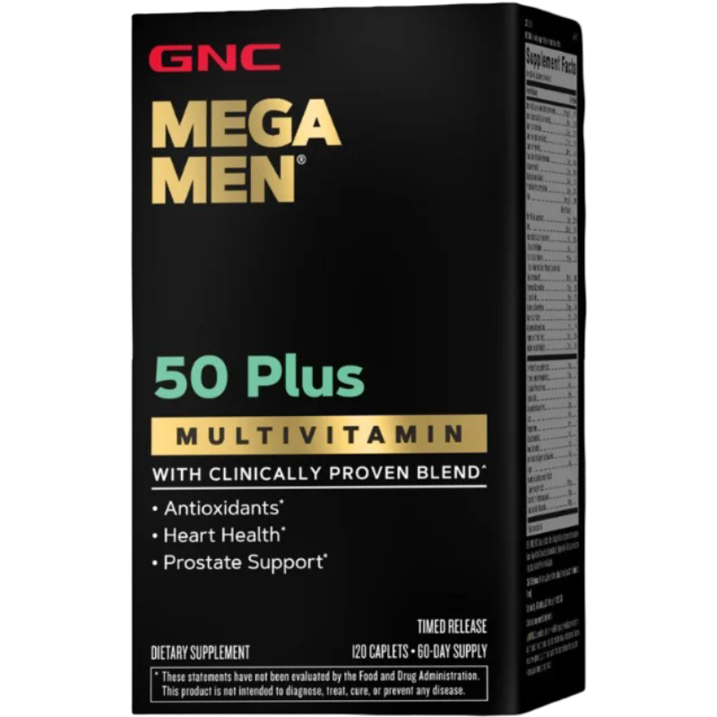 Complex de multivitamine GNC Mega Men 50 Plus, Pentru Barbati 50 Plus, 120 Tb