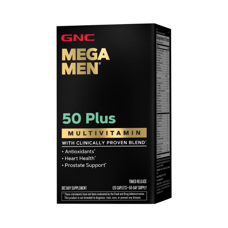 Complex de multivitamine GNC Mega Men 50 Plus, Pentru Barbati 50 Plus, 120 Tb