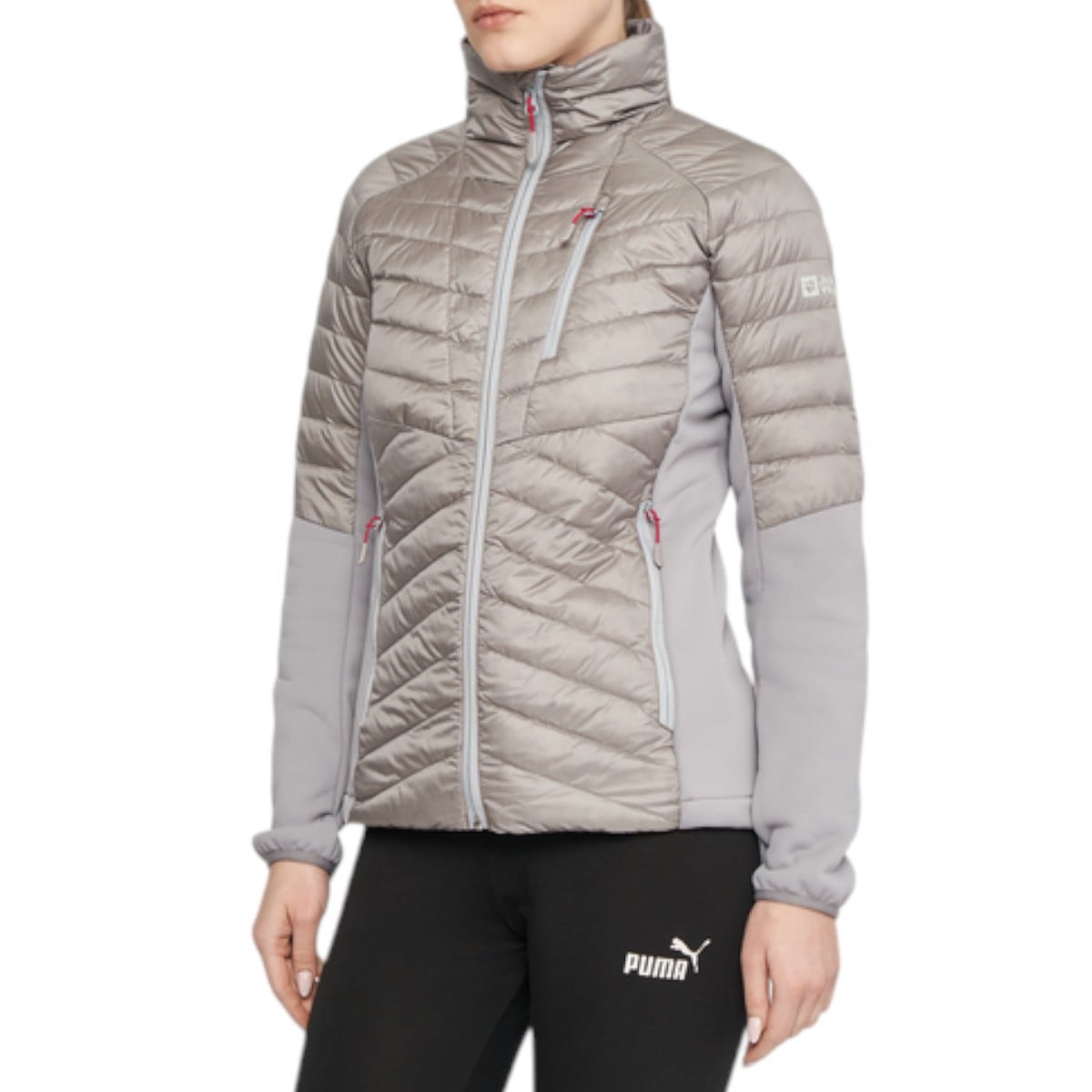 Jacheta puf dama Jack Wolfskin Nebelhorn Down Hybrid-Crem-S