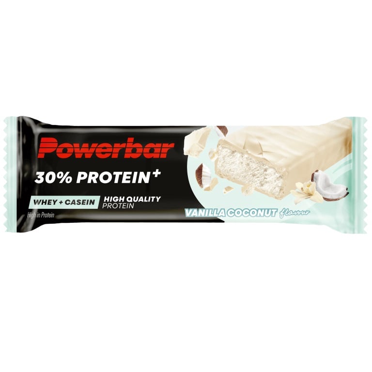 Baton energetic PowerBar Protein Plus 30% Aroma de Vanilie si cocos, 55g
