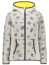 Fleece copii CMP Floral Jacquard Patterning 2021-Gri/Galben-116