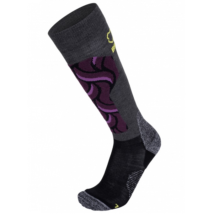 Sosete merino schi dama BRBL Orsa 2-Gri/Violet-35-38