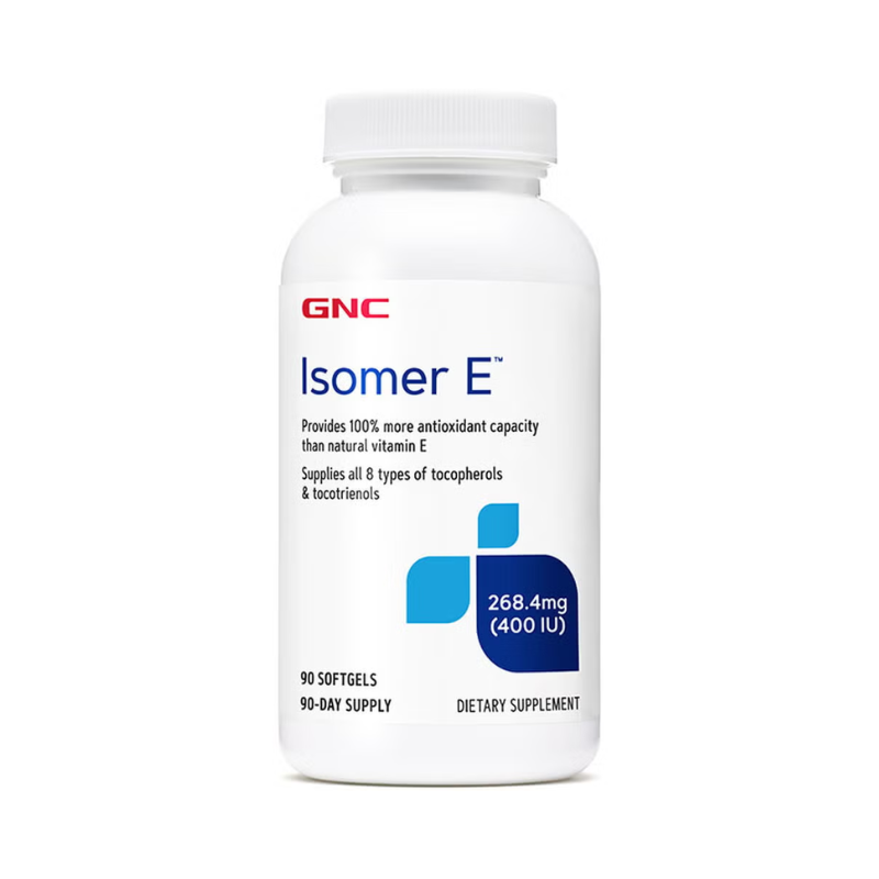 Vitamina E naturala GNC Isomer E, Cu Mix De Tocoferoli Si Tocotrienoli, 90 Cps
