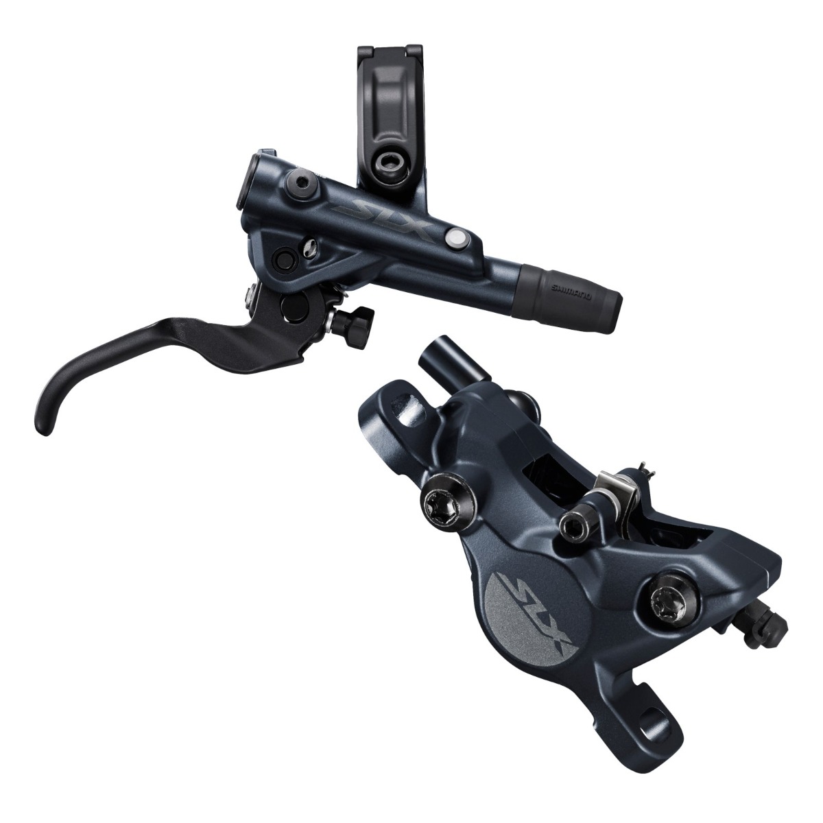 Frana hidraulica pe disc Shimano SLX BL-M7100(R) BR-M7100(R) spate, placute resin, J-Kit