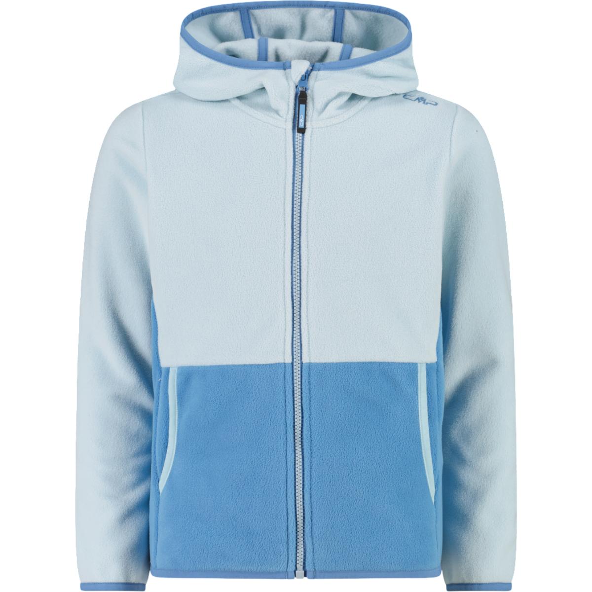 Fleece copii CMP Zipper Hooded 32H1375 FW 2026-Albastru-128