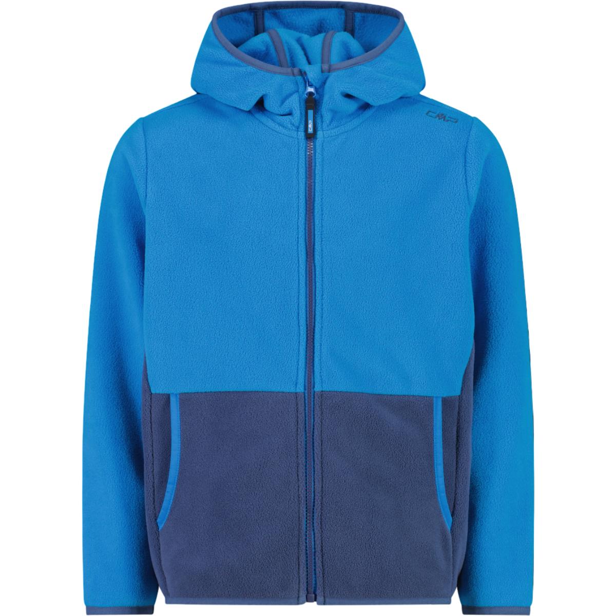 Fleece copii CMP Zipper Hooded 32H1384 FW 2026-Albastru-128