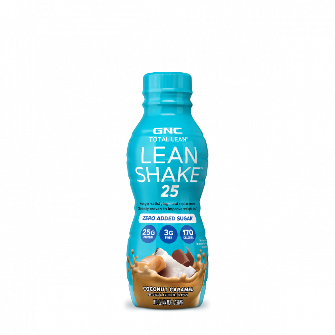 Gnc Total Lean Lean Shake 25 cu Aroma de Caramel si Cocos 414 Ml