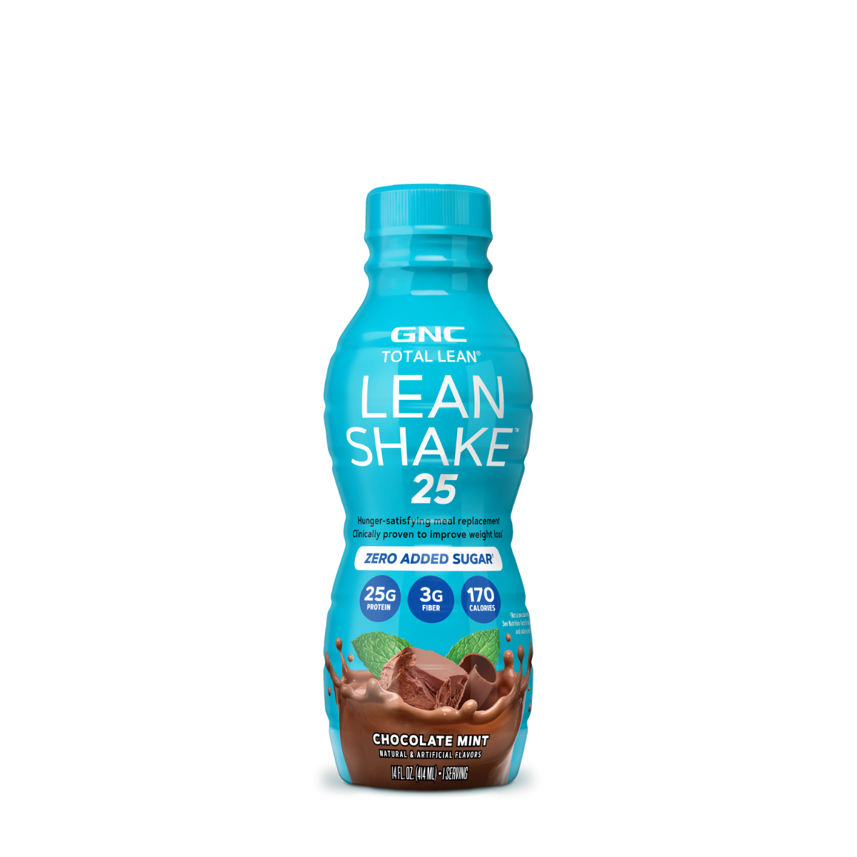 Gnc Total Lean Lean Shake 25 cu Aroma de Ciocolata si Menta 414 Ml