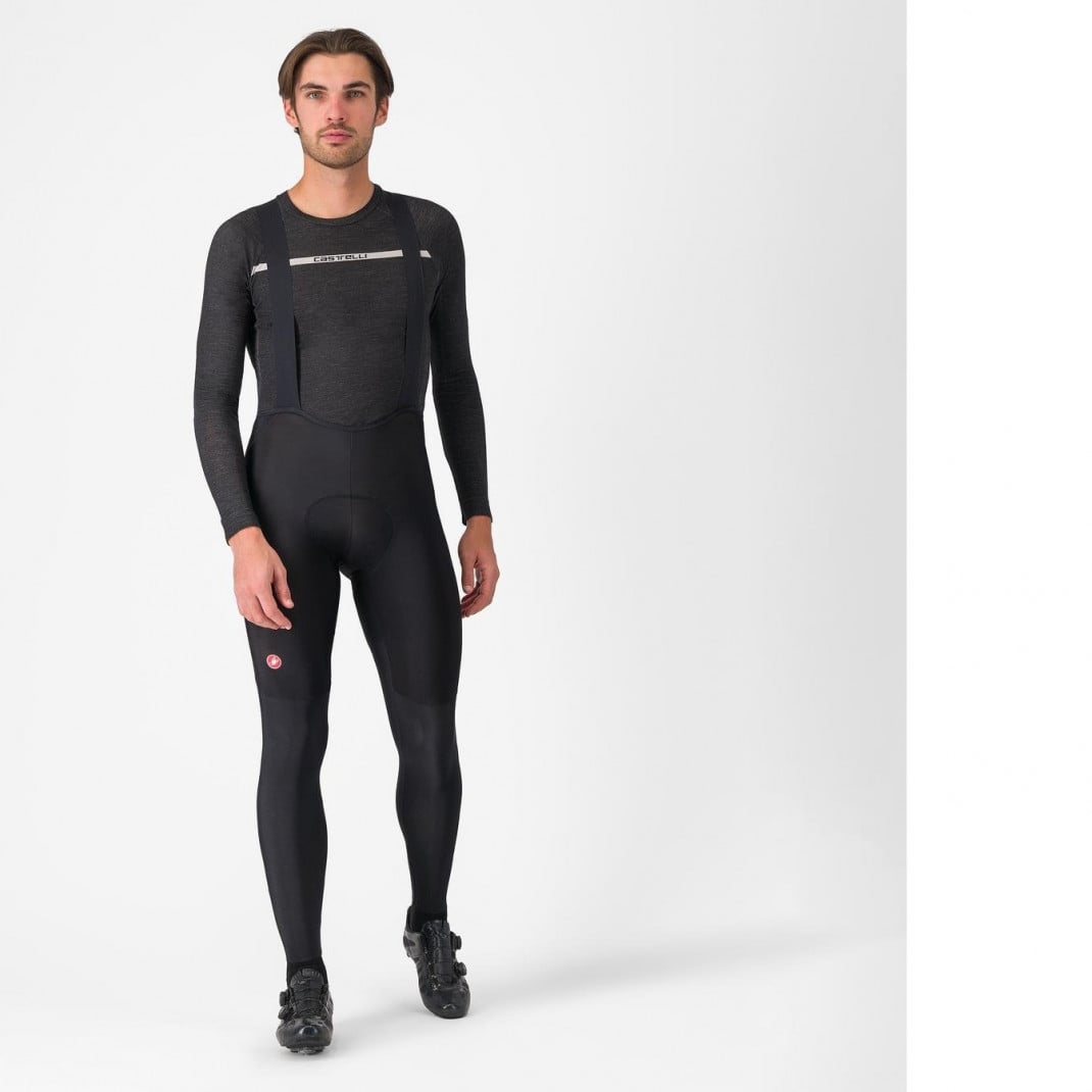 Pantaloni Lungi Cu Bretele Castelli Competizione Negri