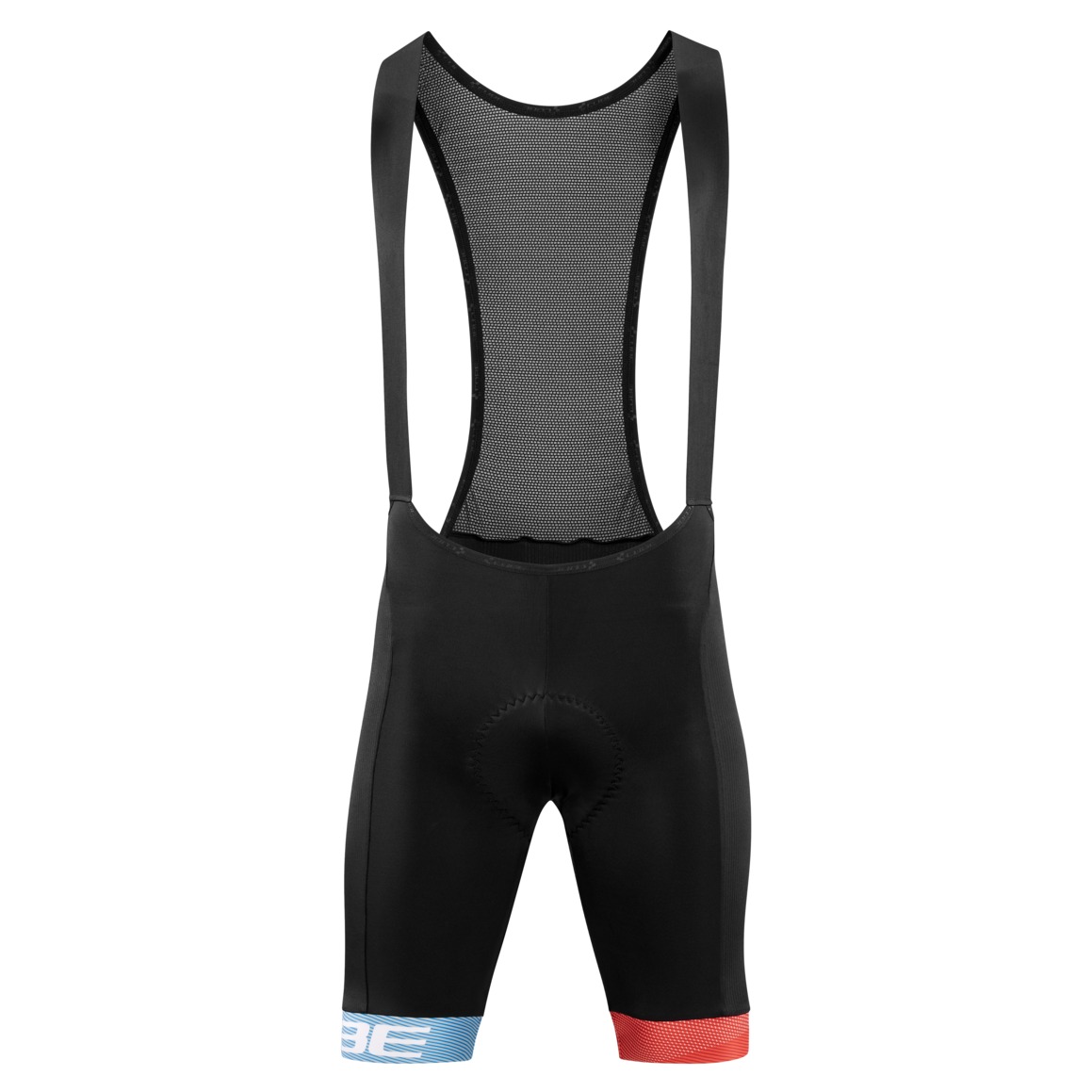 Pantaloni Ciclism Cube Teamline Bib Shorts Black Blue Red