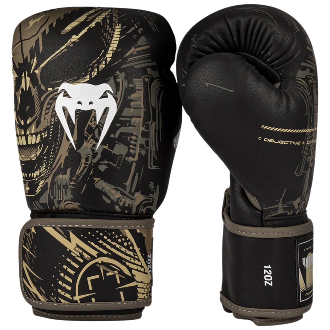 Manusi box Venum Invader-Negru/Bej-12 oz