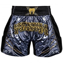 Sort Muay Thai Venum Wolf Atak-Negru/Gri-S