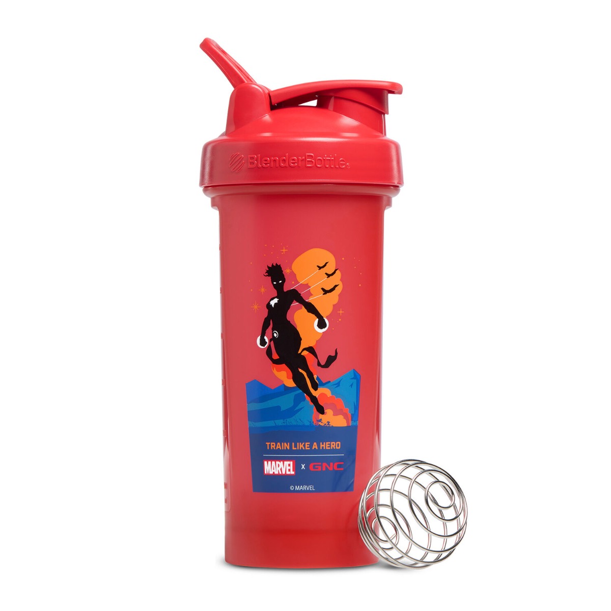 Gnc Shaker Blender Clasic Captain Marvel Edition 828 Ml