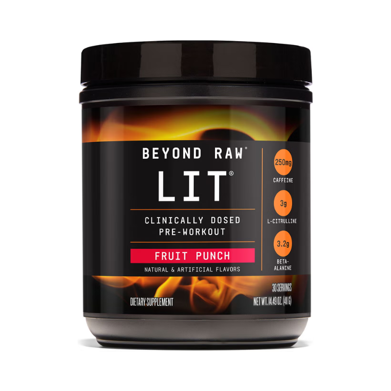 Formula pre-workout GNC Beyond Raw Lit, Cu Aroma De Fructe, 397.2 G